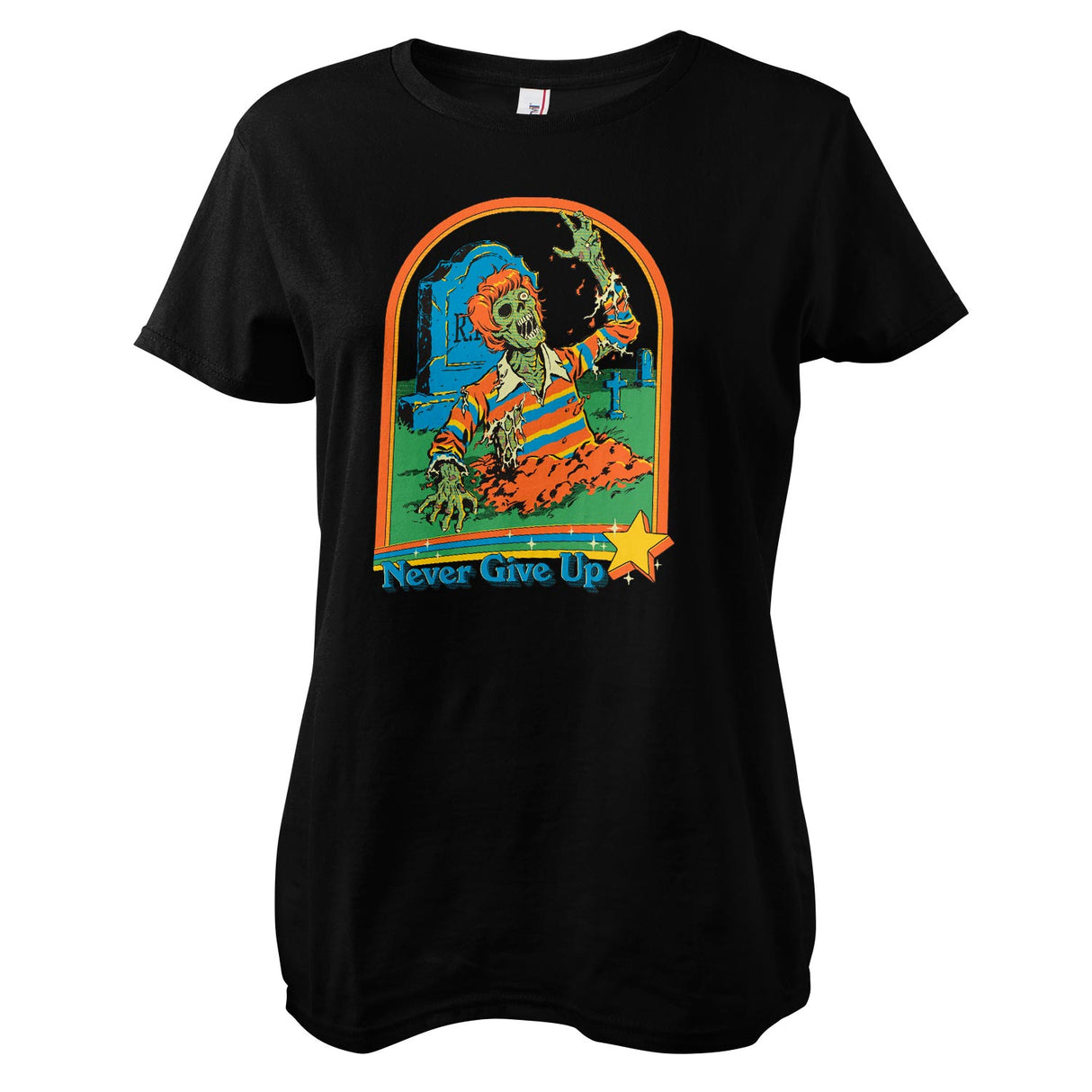 Steven Rhodes - Never Give Up Girly Tee