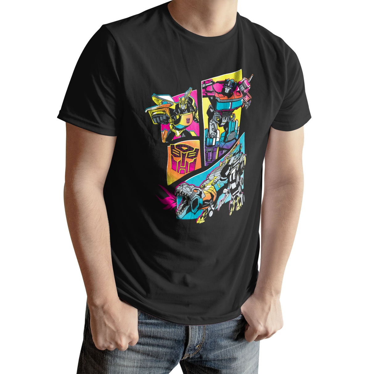 Transformers Neon Retro T-Shirt