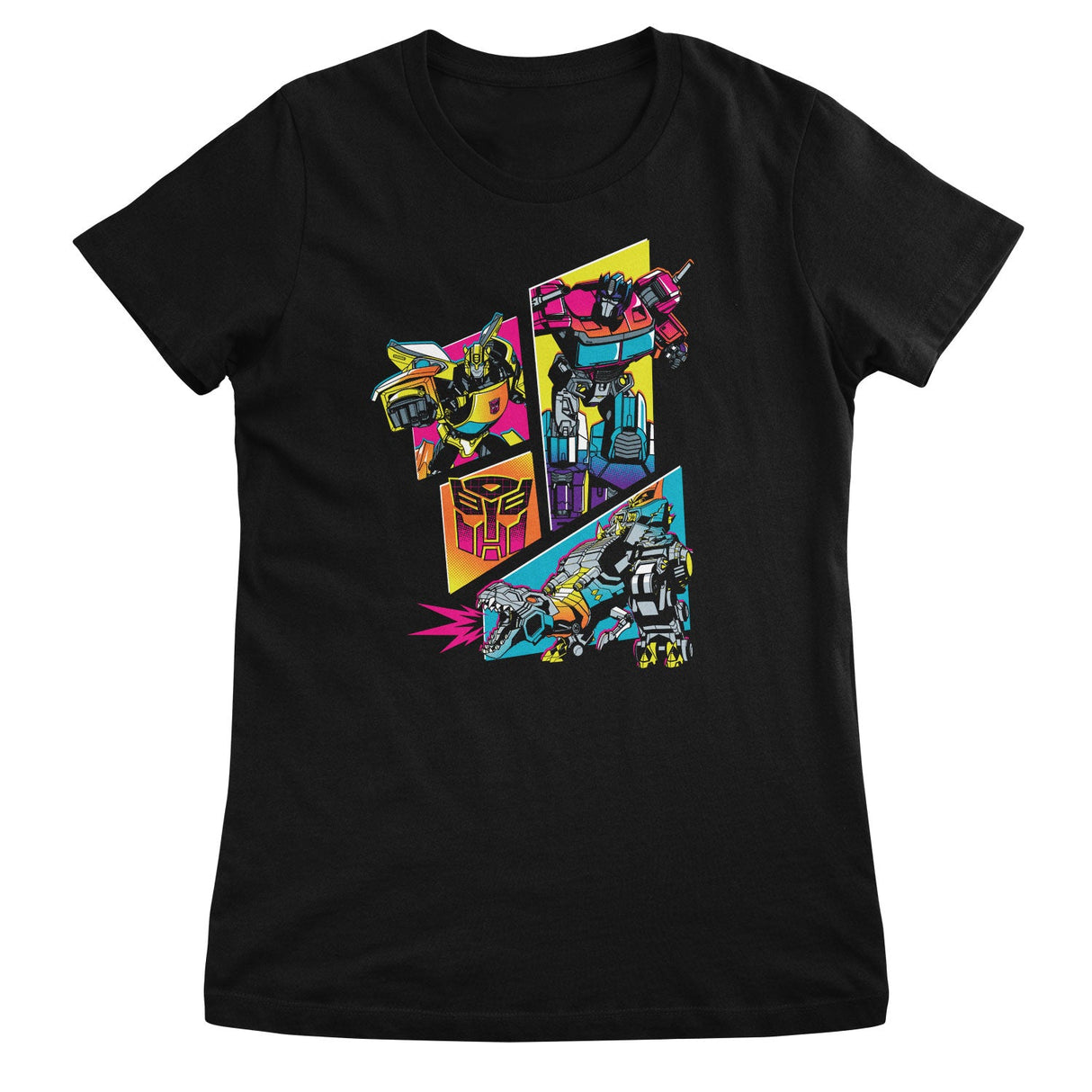 Transformers Neon Retro Girly Tee