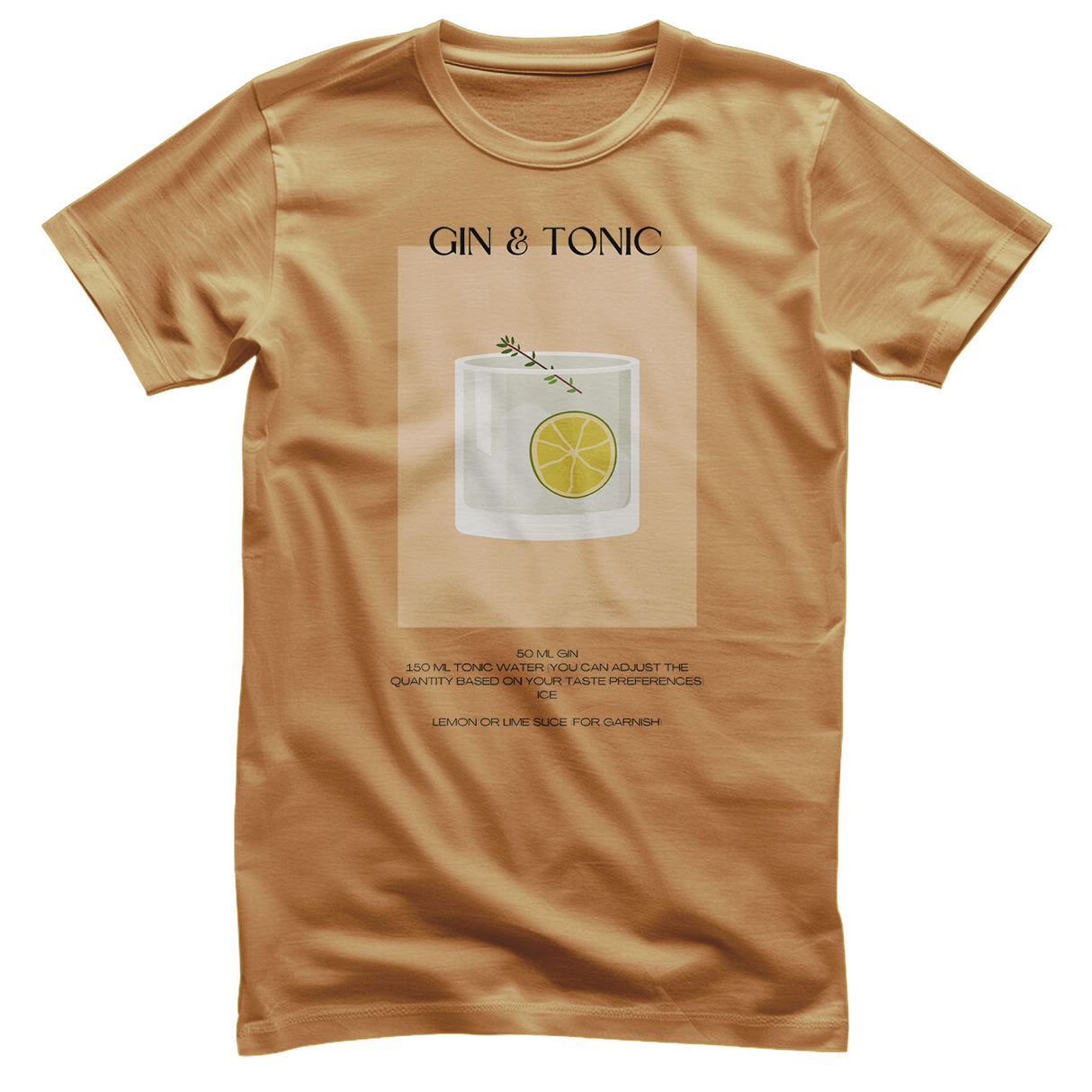 Gin & Tonic - Coctail Recipe T-Shirt