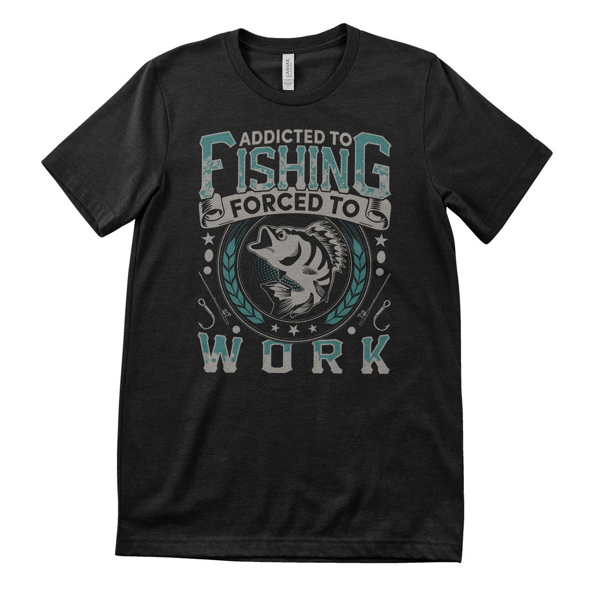 Addicted To Fishing - Forced To Work Sweatshirt