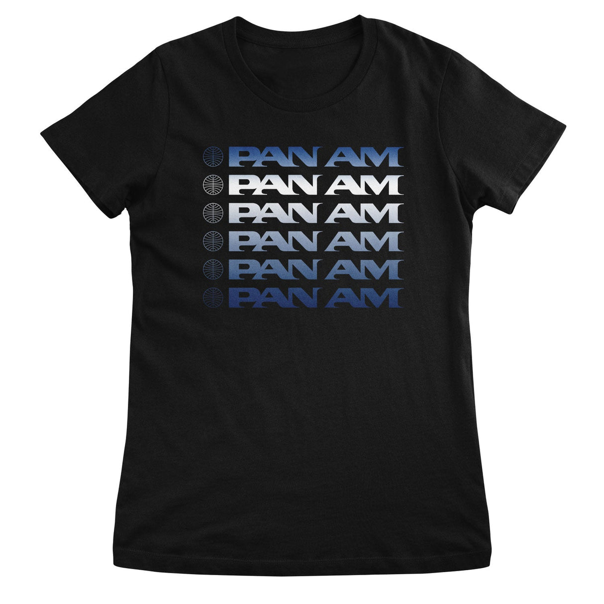 Pan-Am Stacked Logos Girly Tee