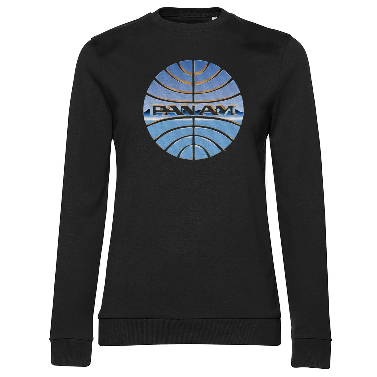 Pan-Am Chromed Globe Logo Girly Sweatshirt