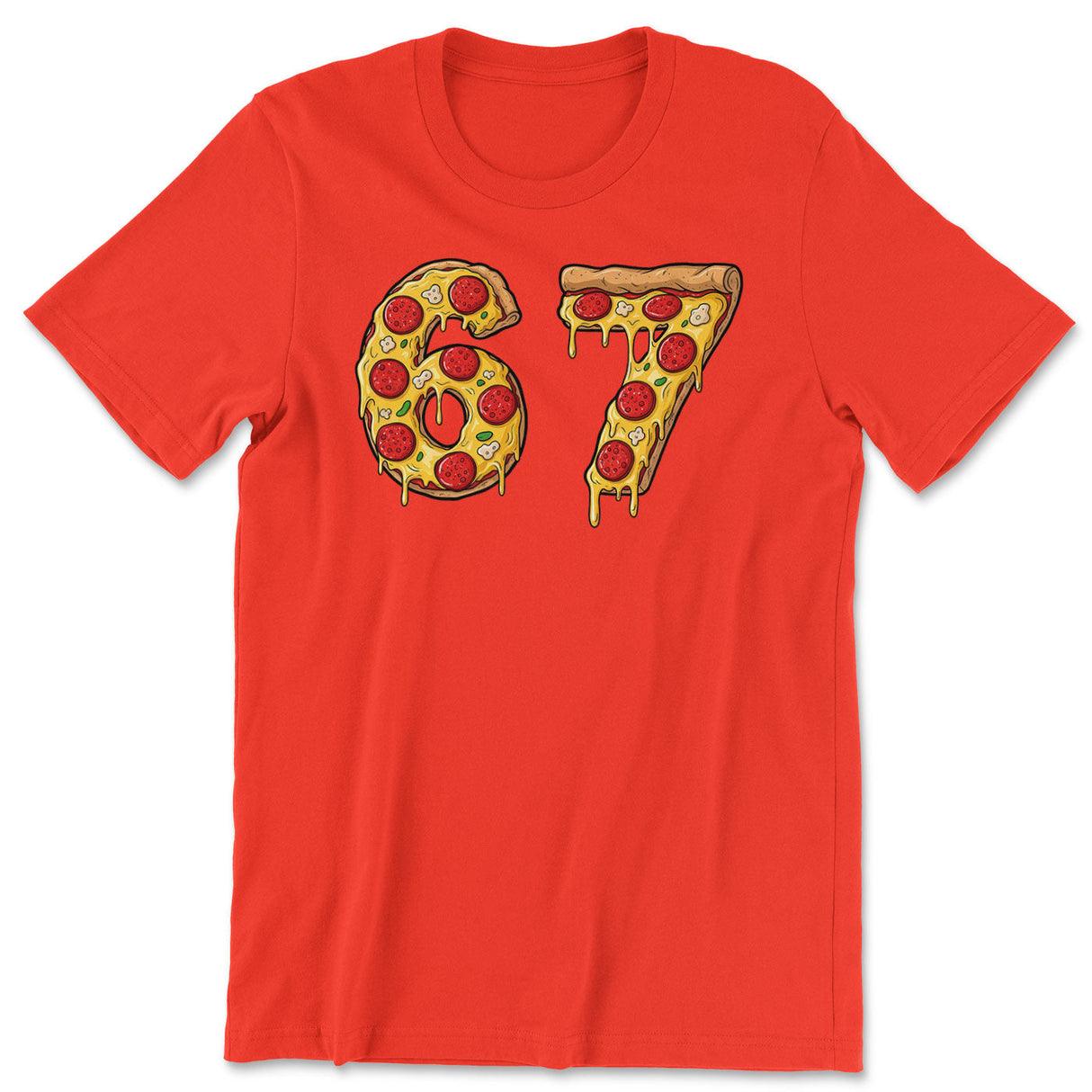 Six Seven Pizza Slice Tee
