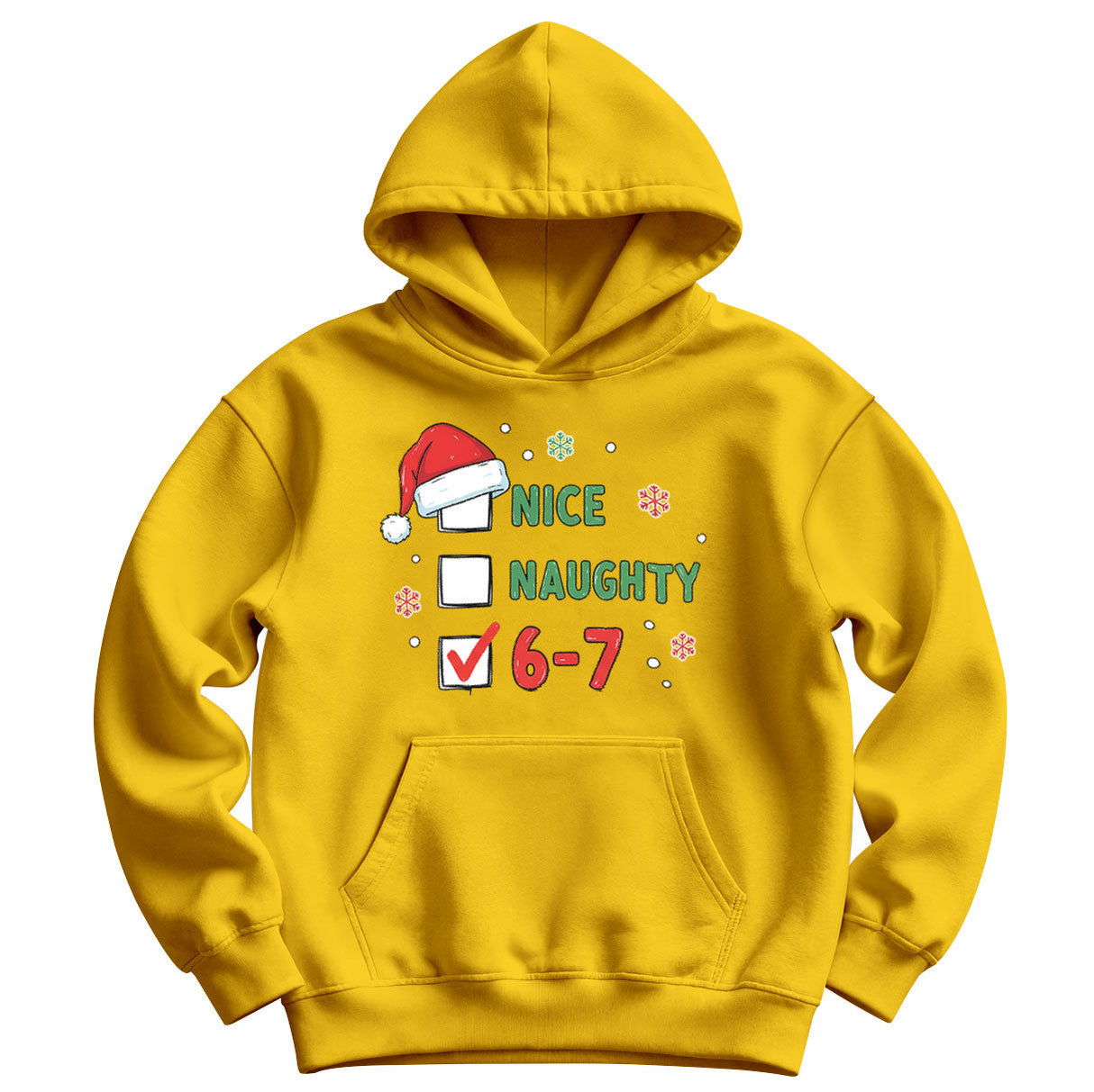 Nice - Naughty - Six Seven Kids Hoodie
