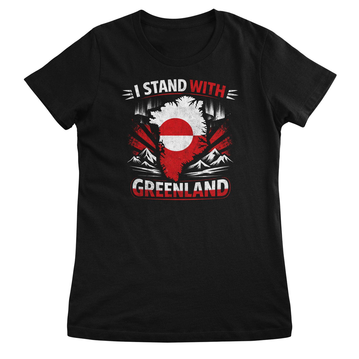 I Stand With Greenland Girly Top