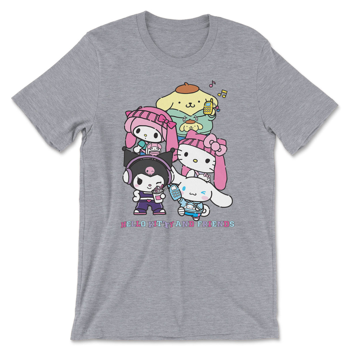 Hello Kitty and Friends Stacked Gang T-Shirt