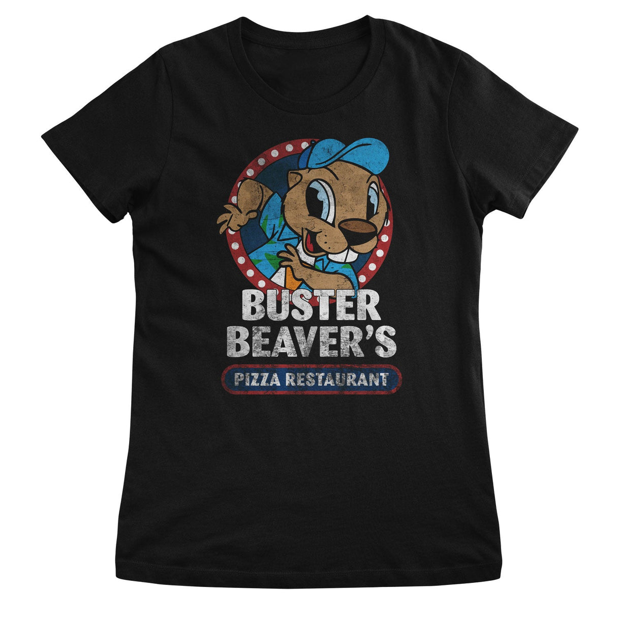 Buster Beaver's Pizza Restaurant Girly Tee