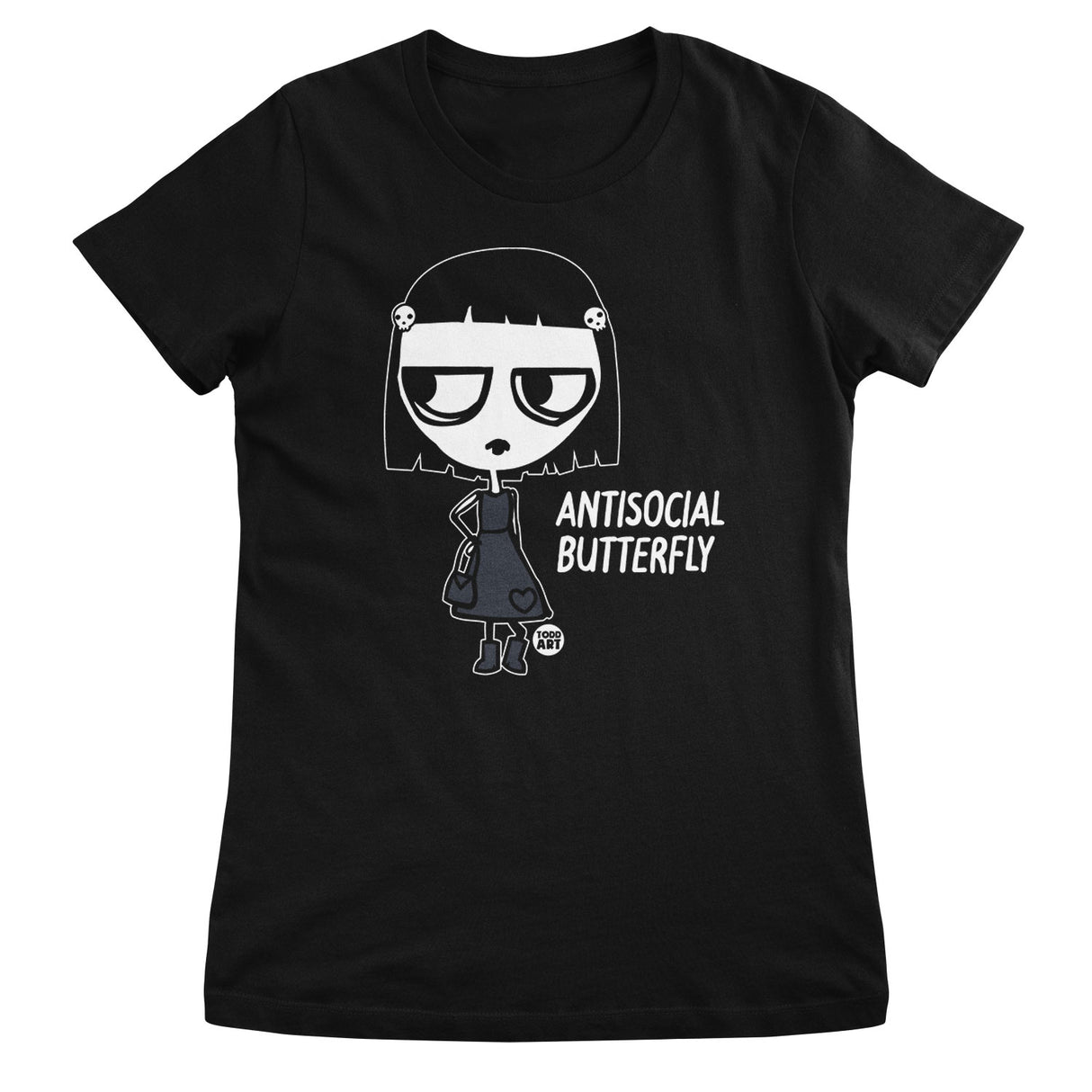 Crue-l - Intisocial Butterfly - ToddArt Girly Tee