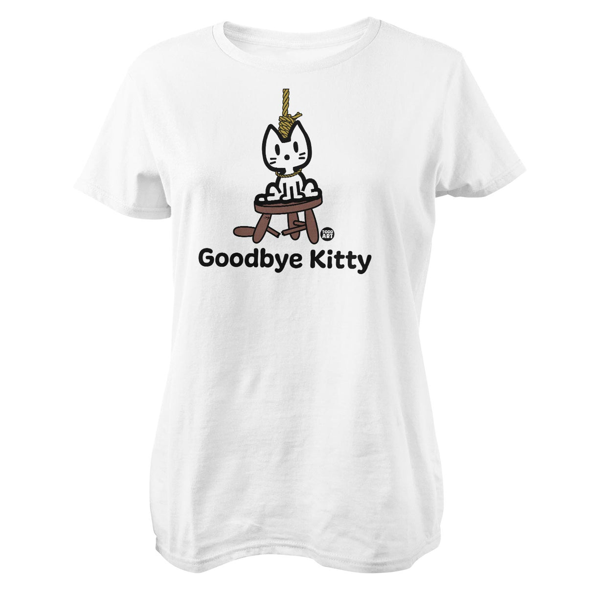 Goodbye Kitty Hang - ToddArt Girly Tee