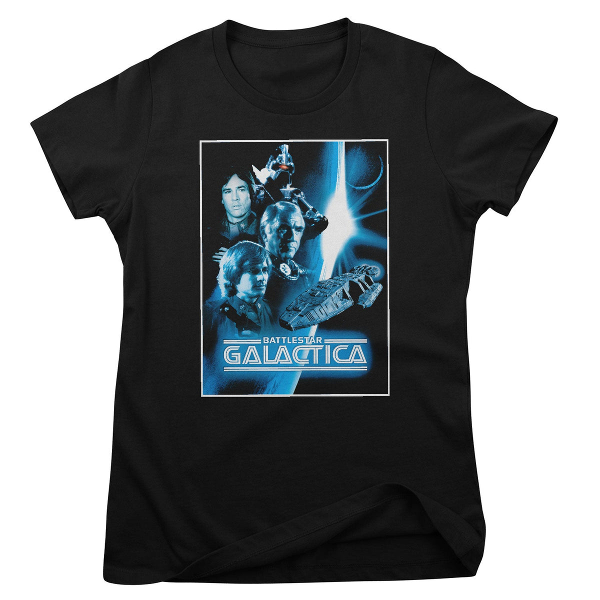 Battlestar Galactica Space Poster Girly Tee