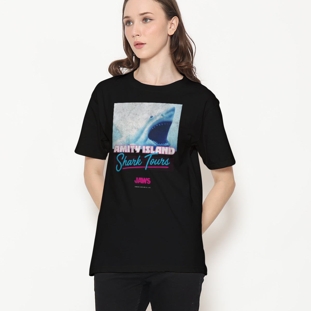 Jaws - Amity Island Shark Tours Girly Tee