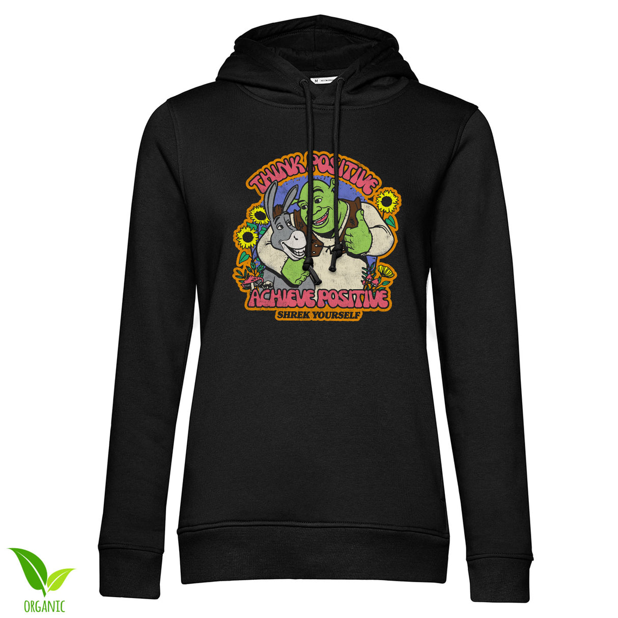 Think Positive - Achieve Positive Girly Hoodie