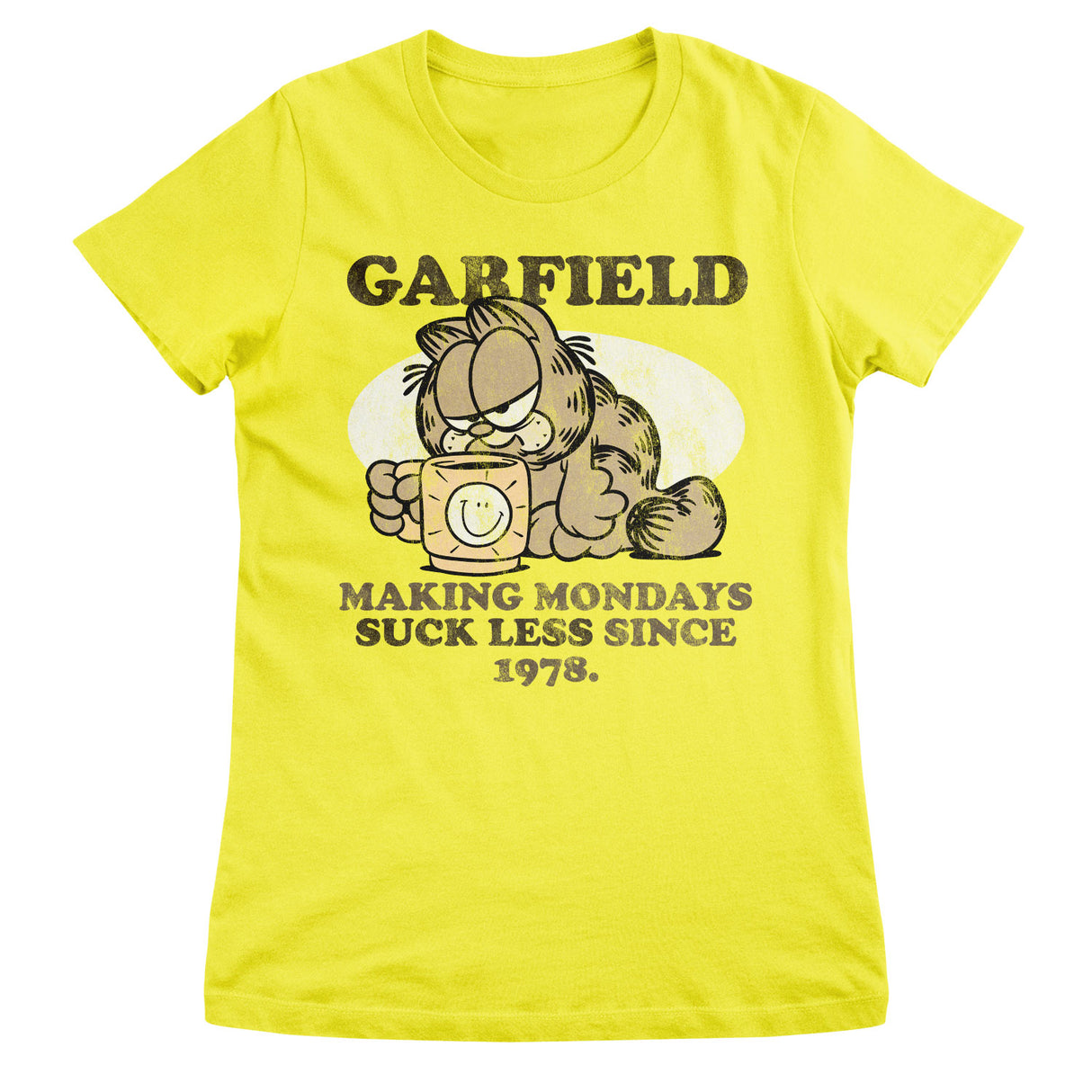 Garfield Making Mondays Suck Less Since 1978 Girly Tee
