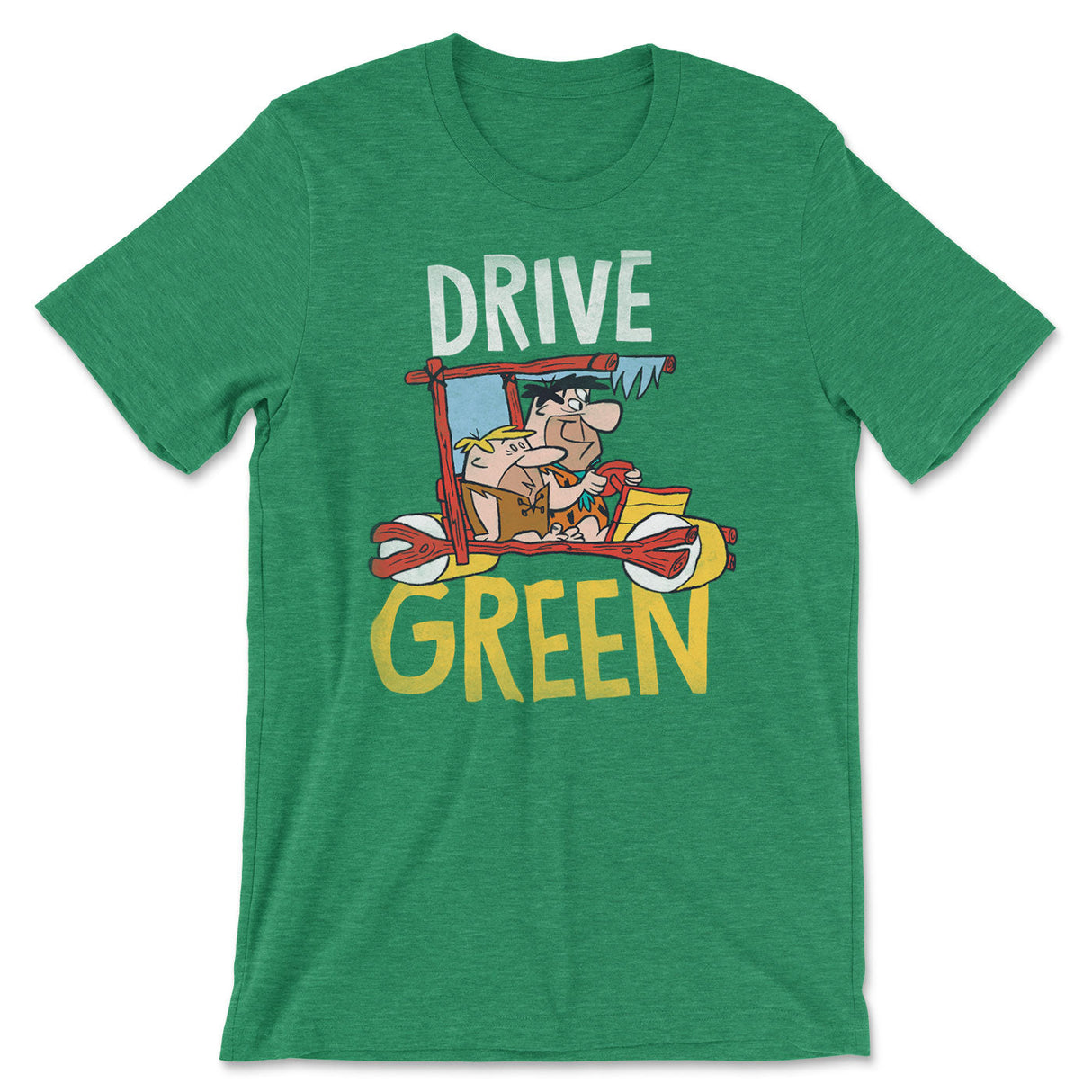 The Flintstones - Drive Green T-Shirt