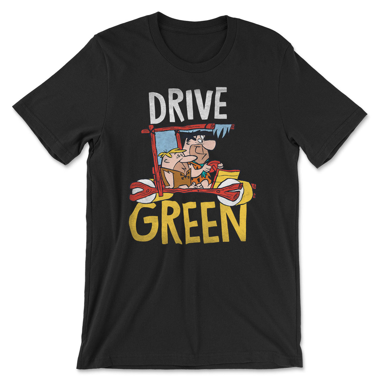 The Flintstones - Drive Green T-Shirt