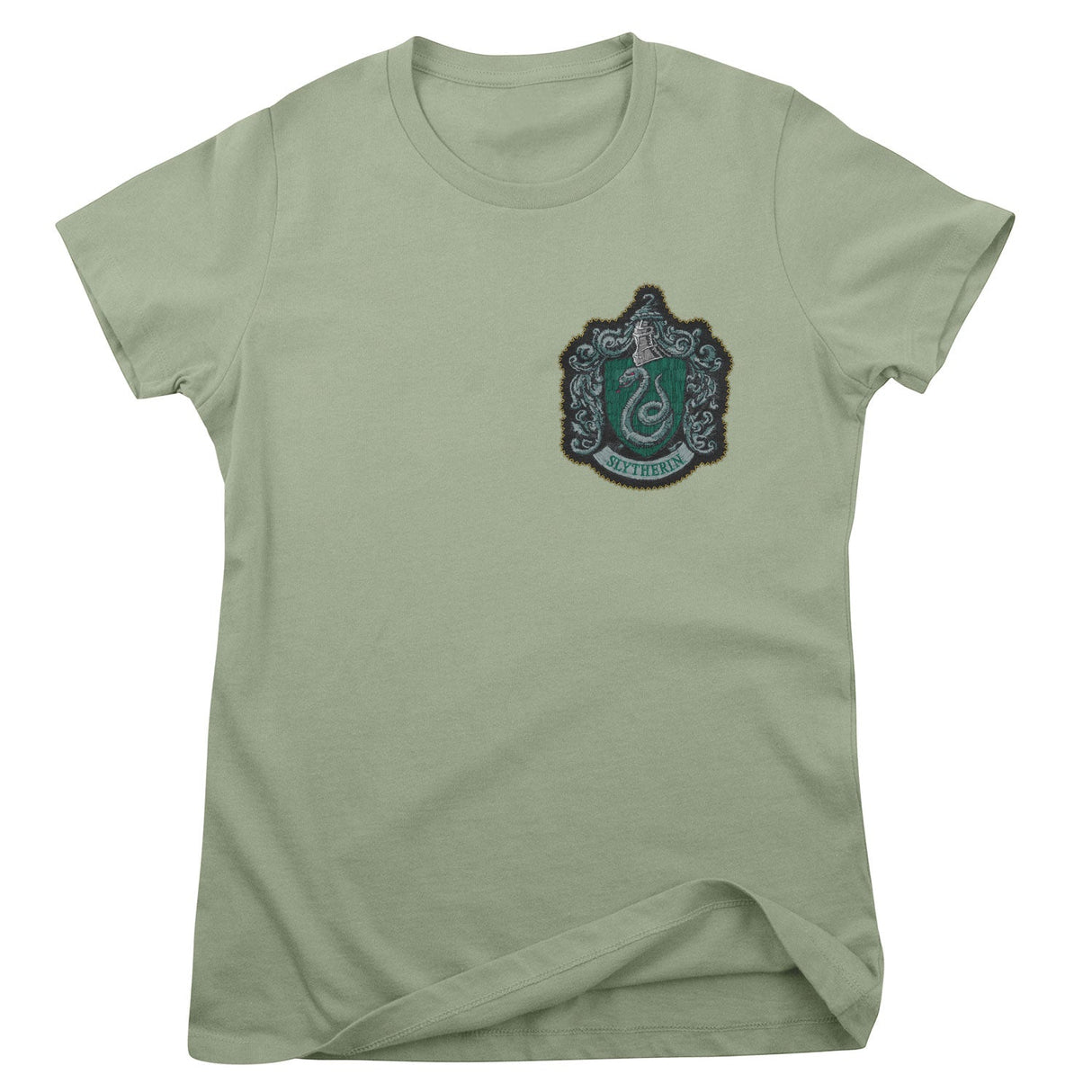 Slytherin Chest Crest Girly Tee