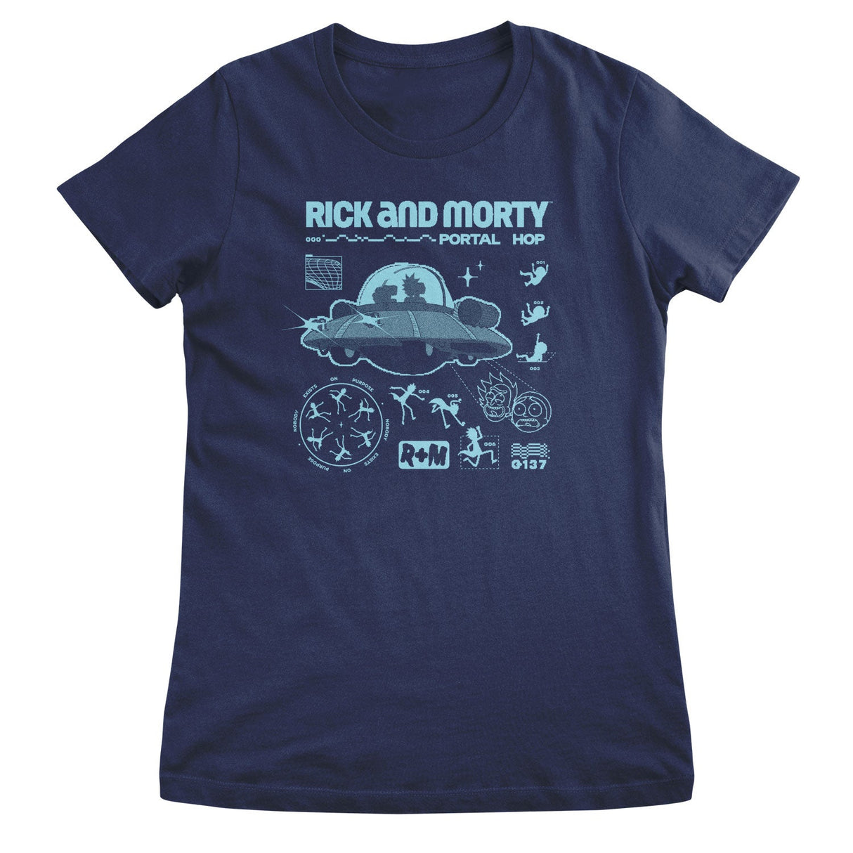 Rick And Morty - Portal Hop Girly Tee