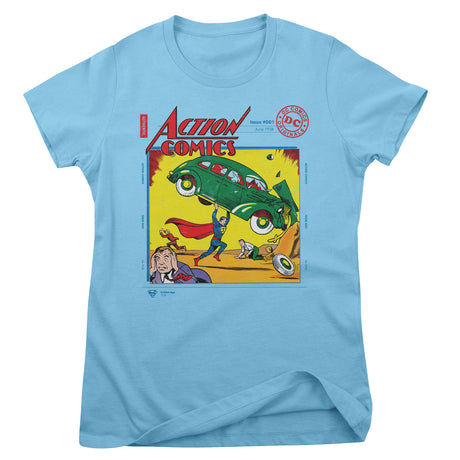 Superman in Action Comics Issue 001 Girly Tee