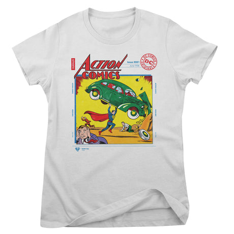 Superman in Action Comics Issue 001 Girly Tee