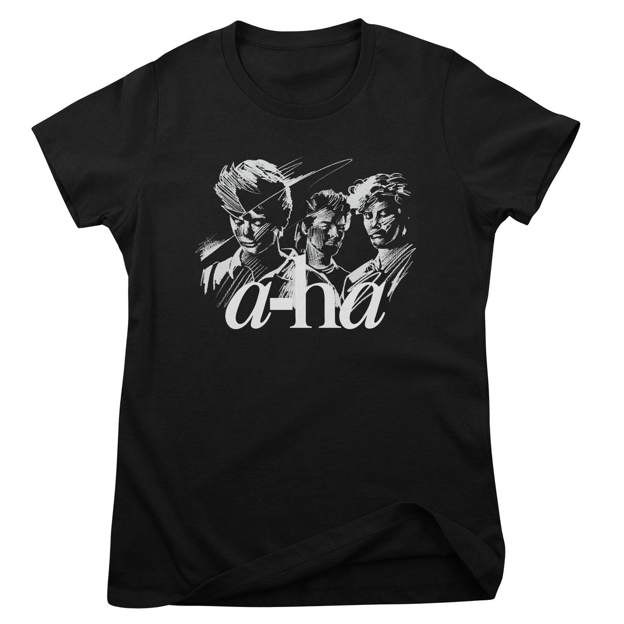 A-ha Band Sketch Girly Tee