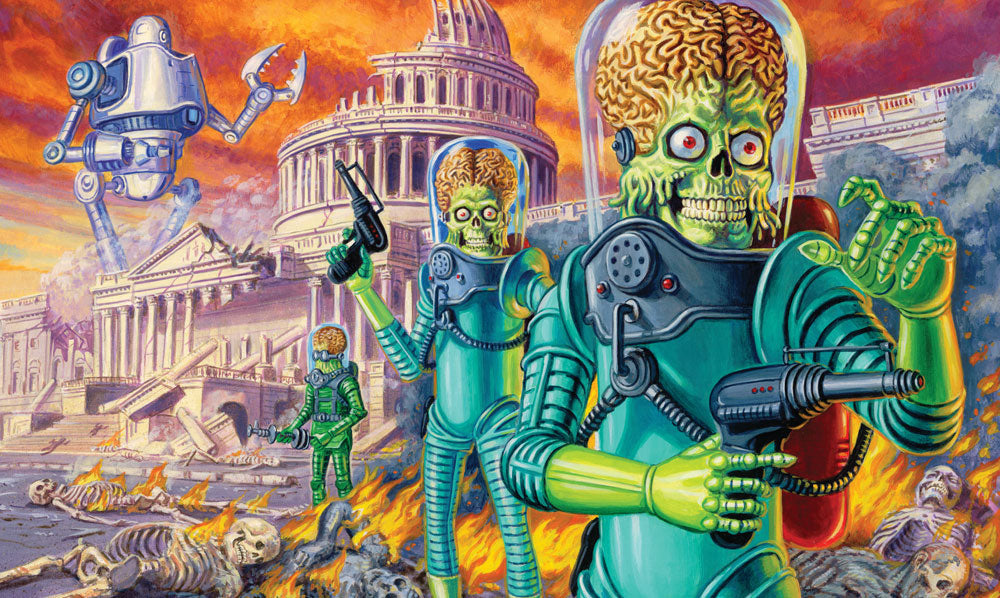 Retro Mayhem: The Wild Artwork of Mars Attacks