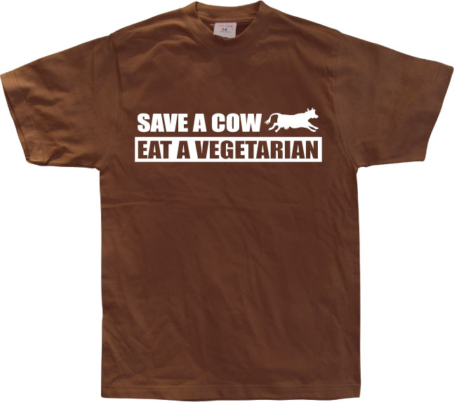 Save A Cow - Eat A Vegetarian T-Shirt