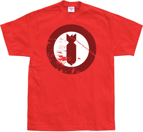 Bomb Icon Grunge T-Shirt