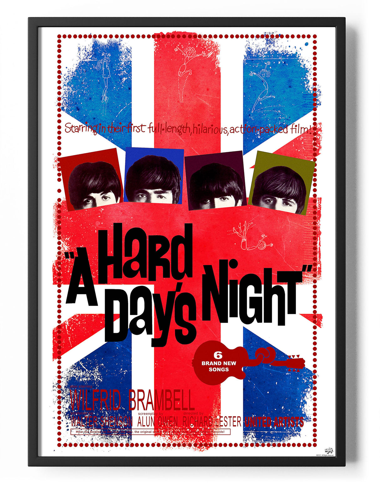 A Hard Days Night Union Jack Poster