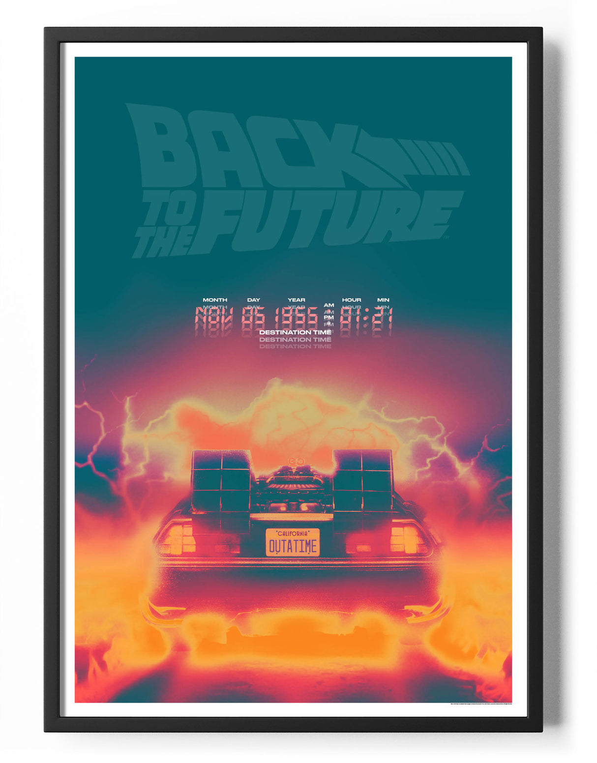 Back To The Future Colorful Poster