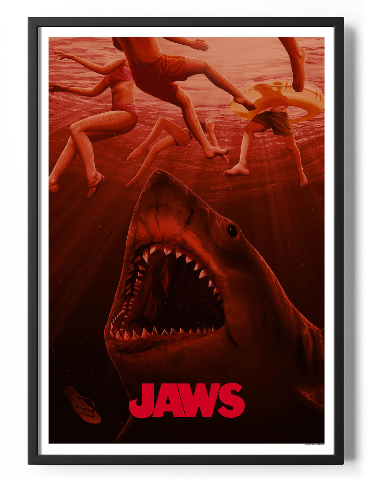 Jaws Red Water Poster