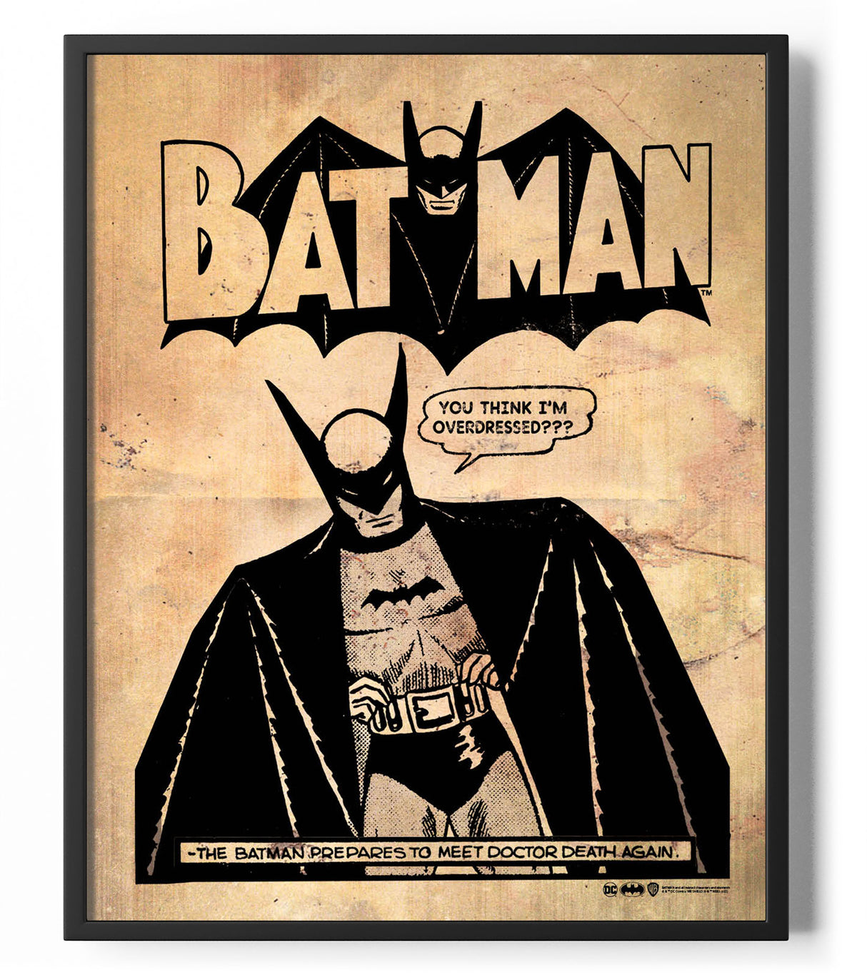 Batman Overdressed Vintage Poster