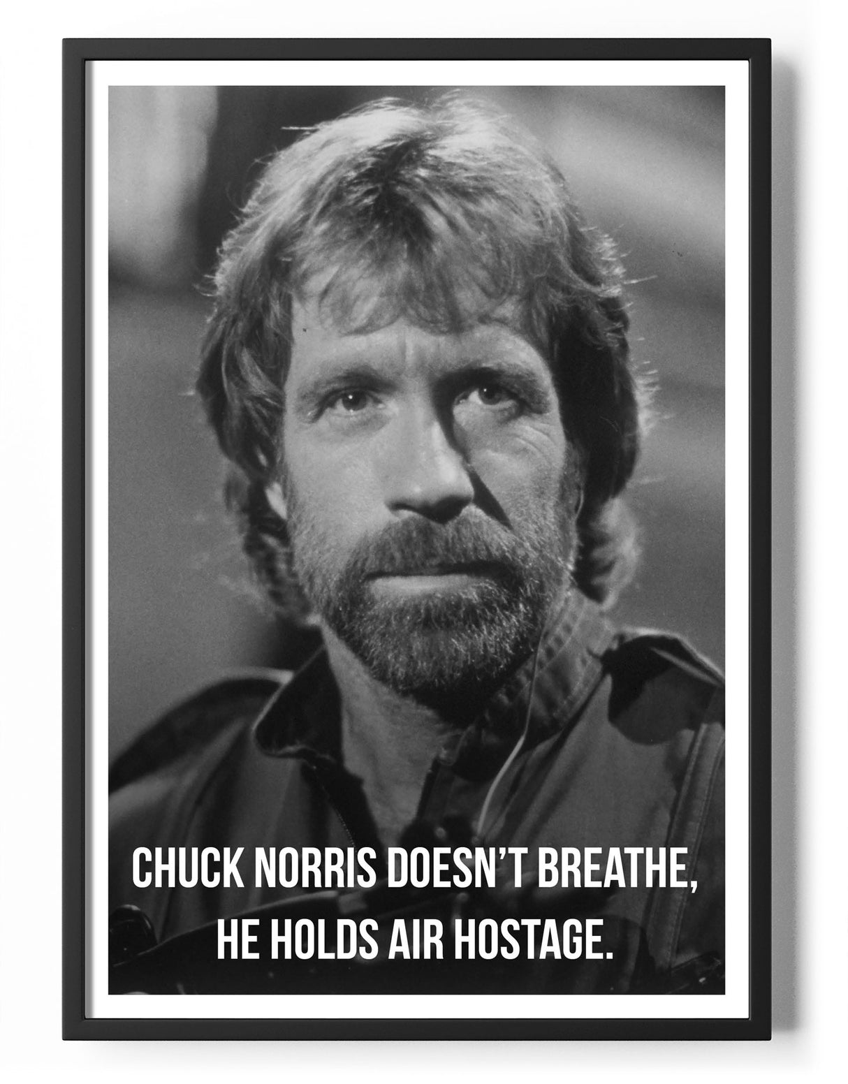 Chuck Norris Doesn't Breathe Poster