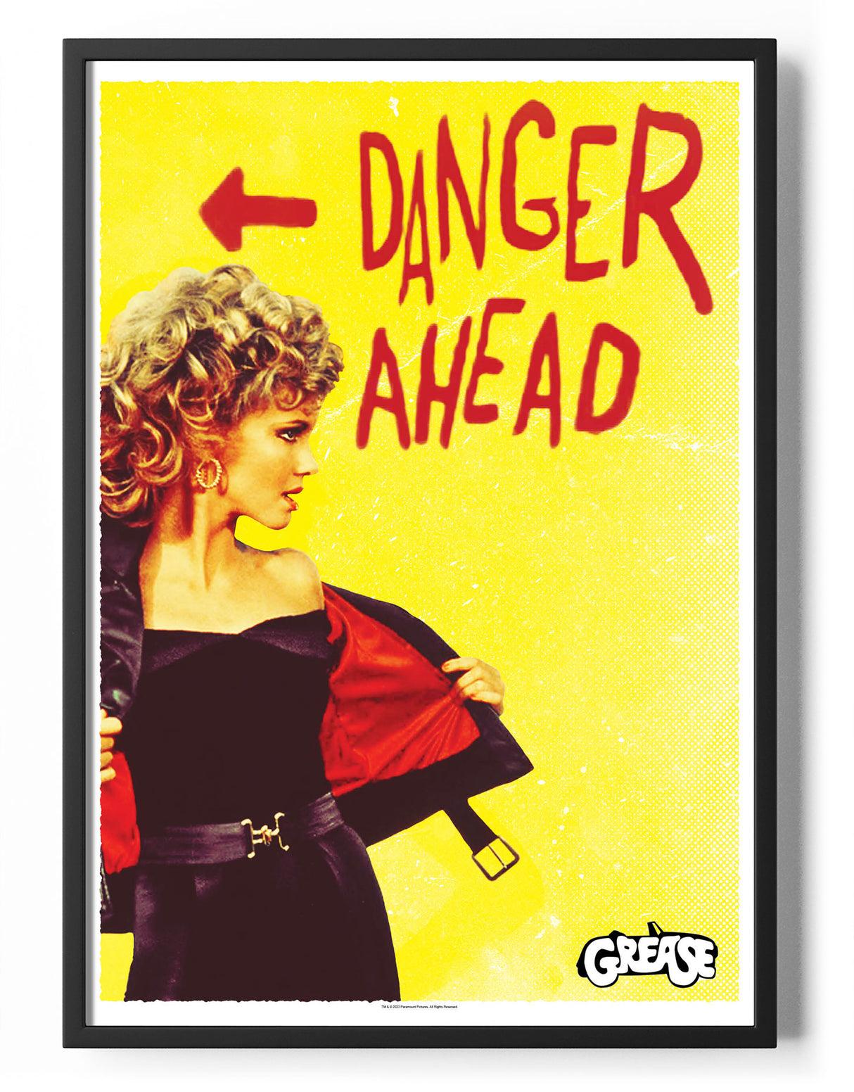 Grease - Danger Ahead Poster