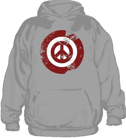 Peace Icon Grunge Hoodie