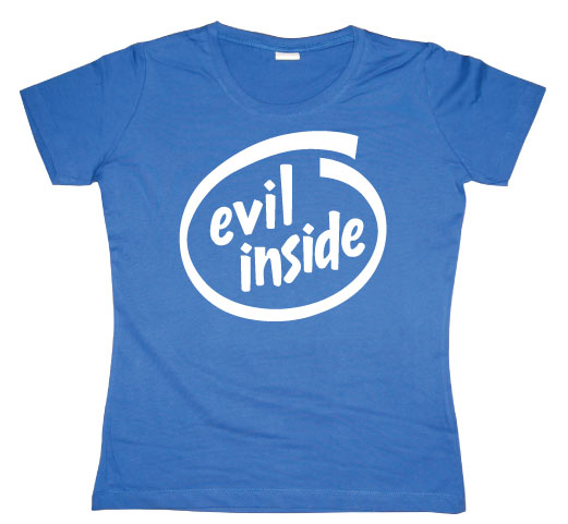 Evil Inside Girly T-shirt