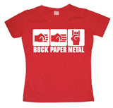 Rock-Paper-Metal Girly T-shirt