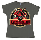 Devils Bitch Casino Girly T-shirt