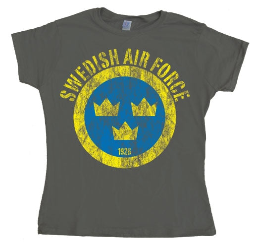 Swedish Airforce Distressed Girly T-shirt