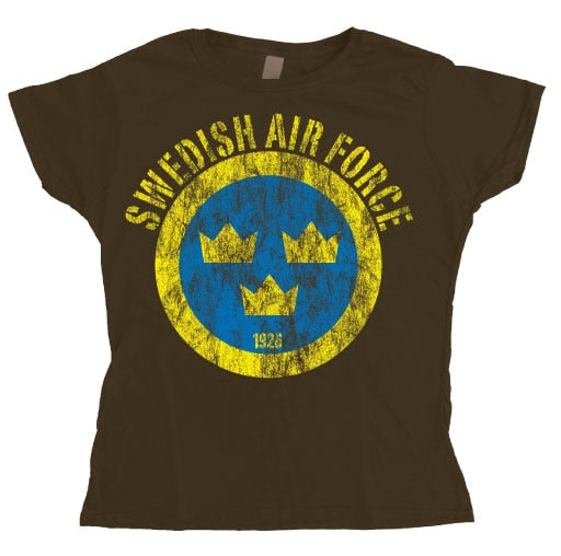 Swedish Airforce Distressed Girly T-shirt