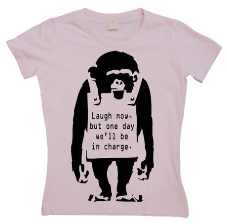 Banksy - Laugh Now! Girly T-shirt