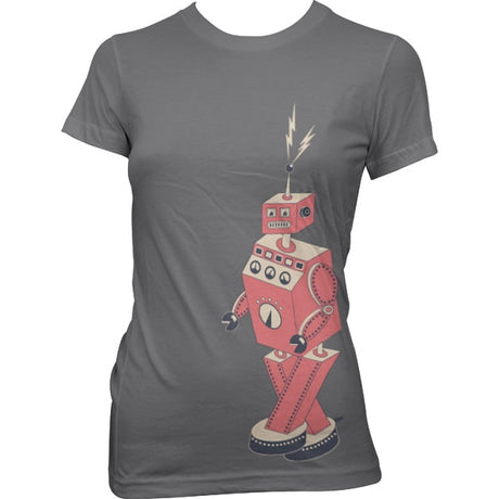 Retro Robotwalk Girly Tee