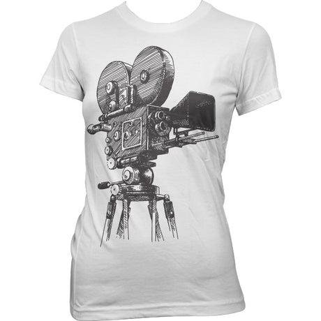 Movie Camera Tripod Girly T-Shirt