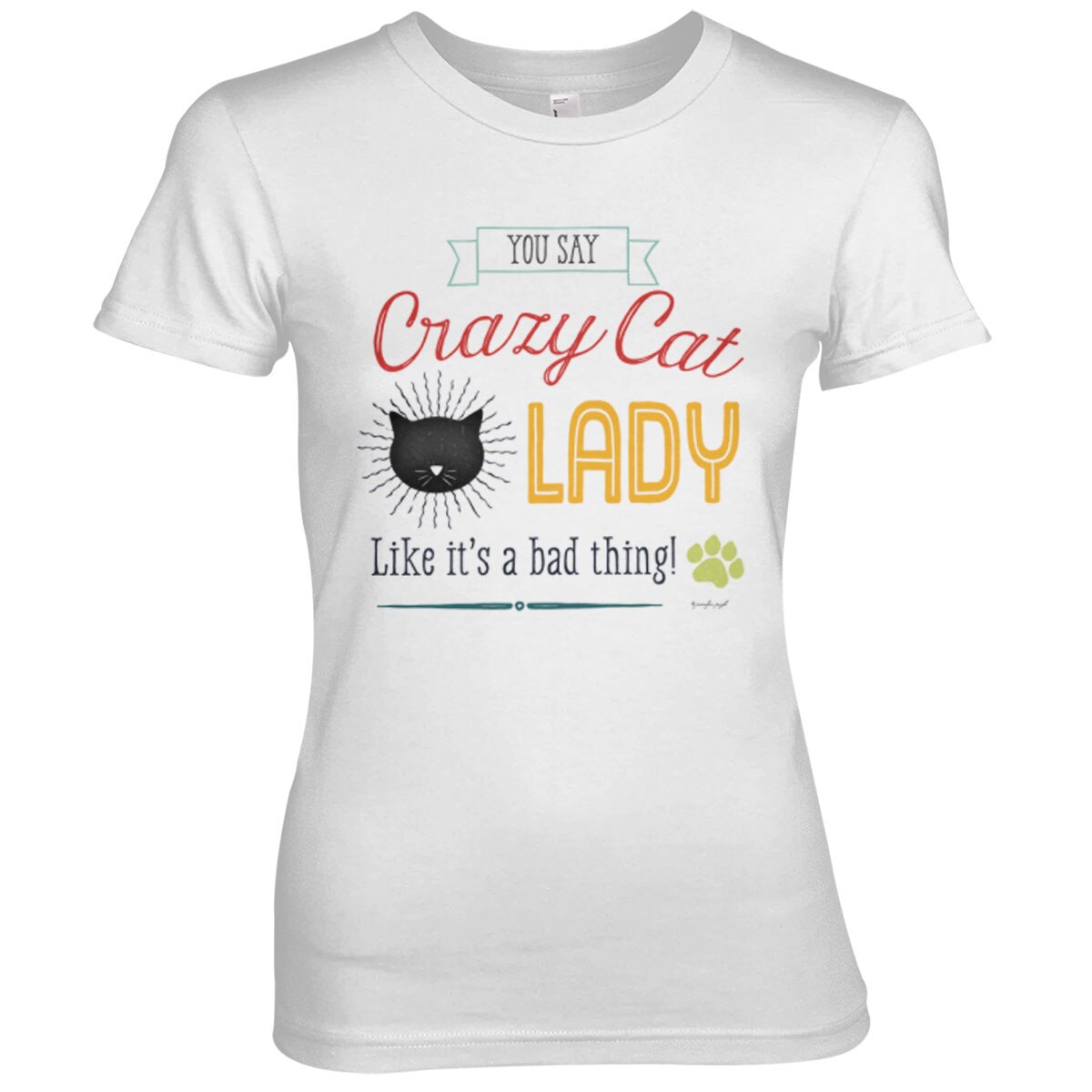 Crazy Cat Lady Girly Tee