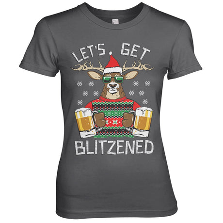 Let's Get Blitzened Girly Tee