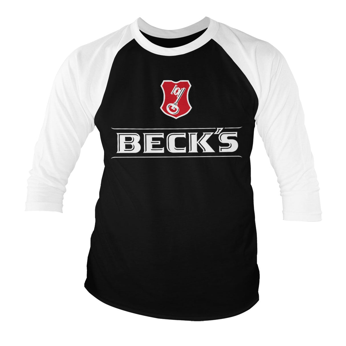 Beck's Logo Baseball 3/4 Sleeve Tee