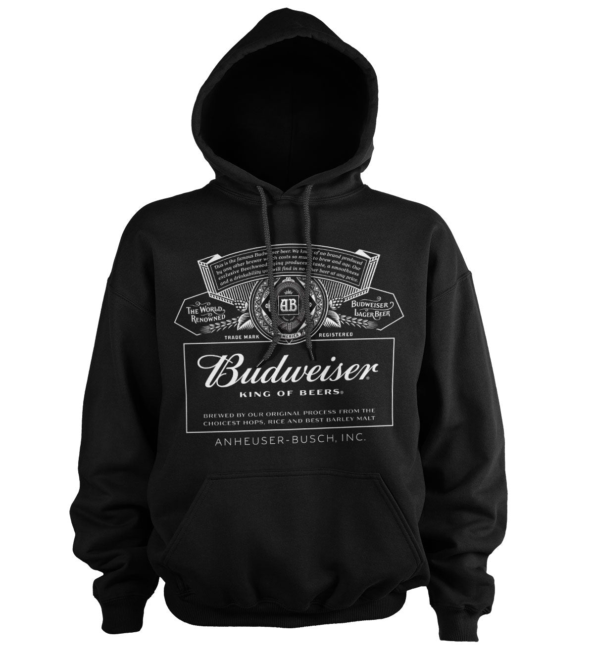 Budweiser White Logo Hoodie