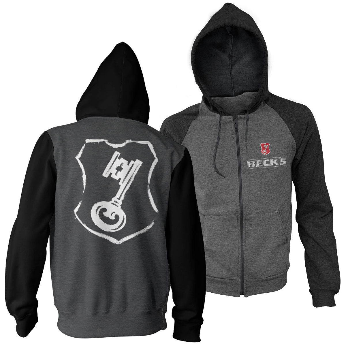 Beck's Shield Varsity Zipped Hoodie