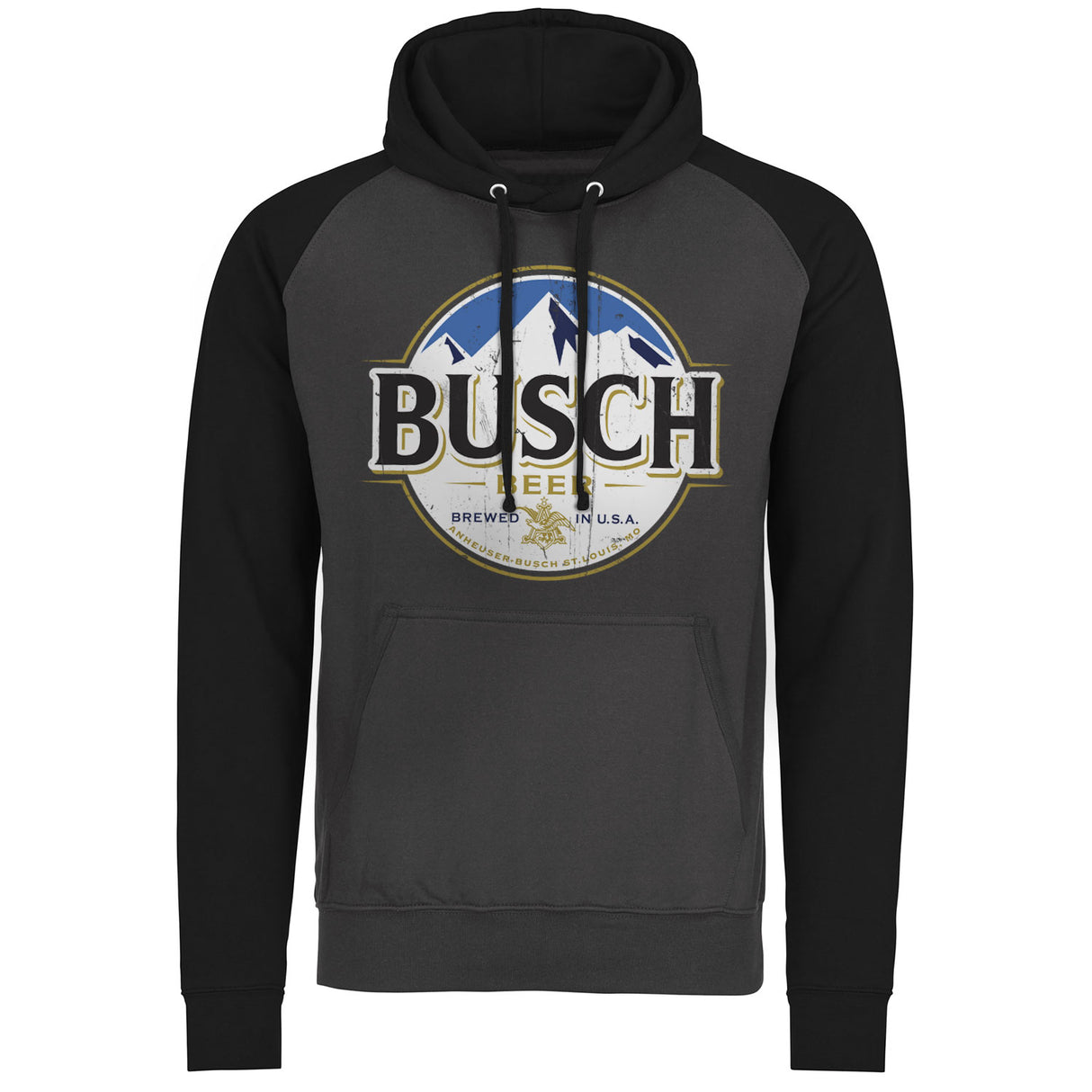 Busch Beer Vintage Label Baseball Hoodie