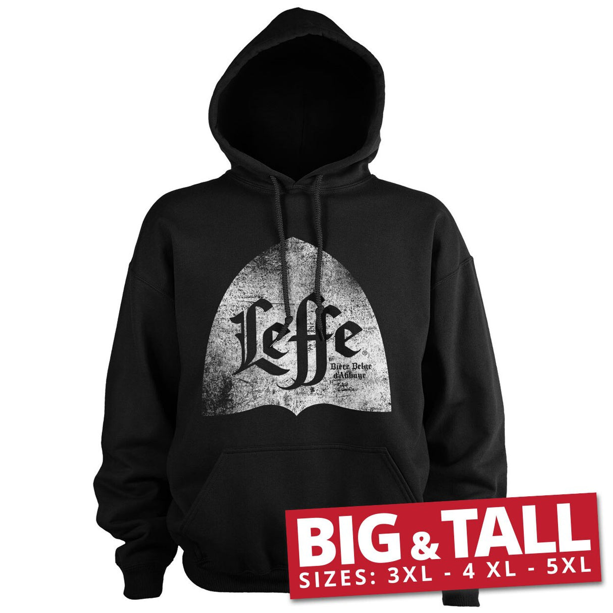 Leffe Distressed Alcove Logo Big & Tall Hoodie